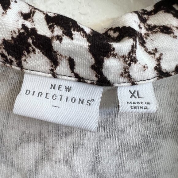 Women's Animal Print Tunic Shirt Button Front Size XL - Picture 2 of 8